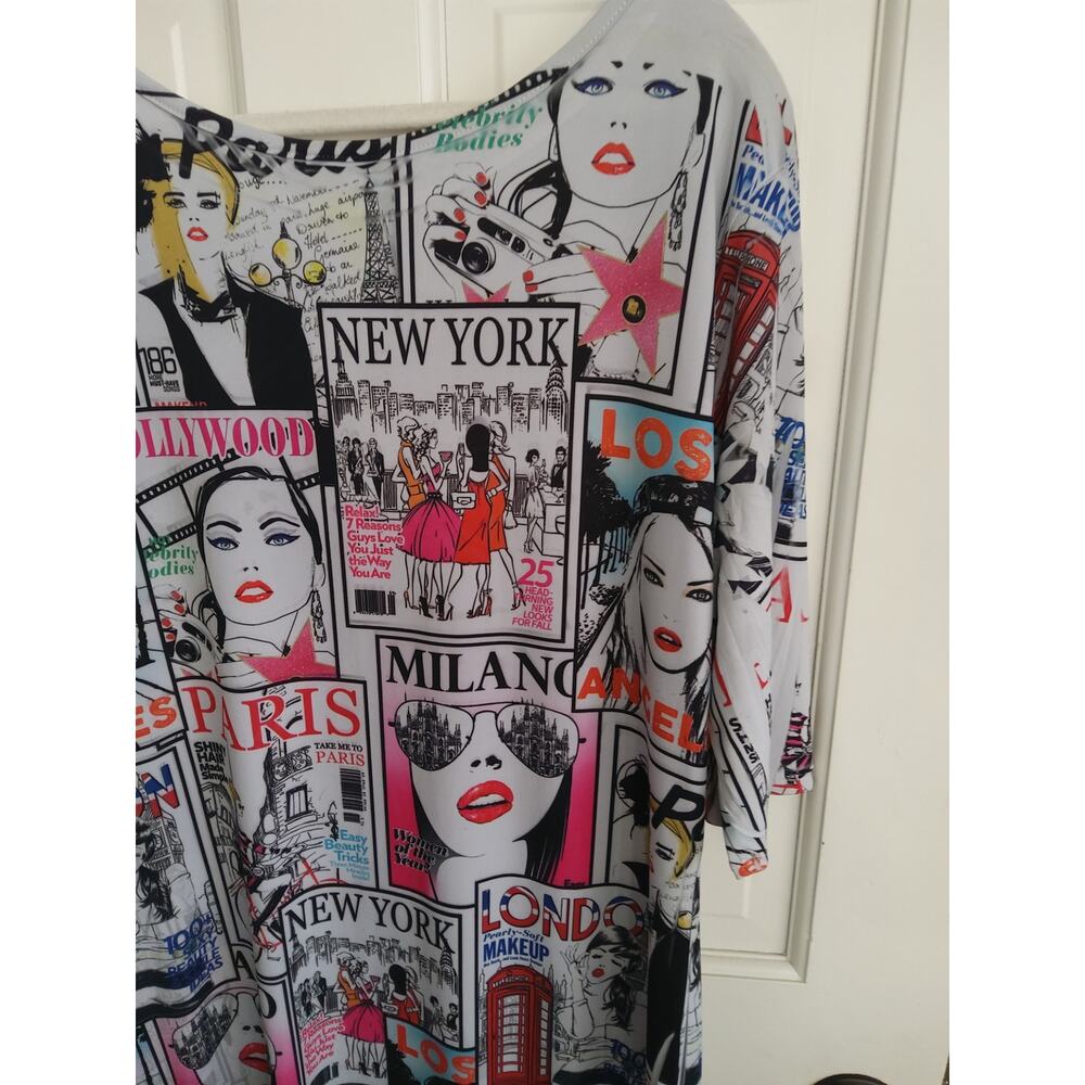 Cleo Graphic Print Midi Dress - Multicolor - Picture 8 of 8